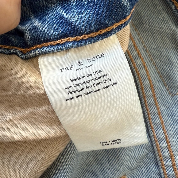 rag & bone Alissa Straight Jeans 28x29 - Picture 6 of 6